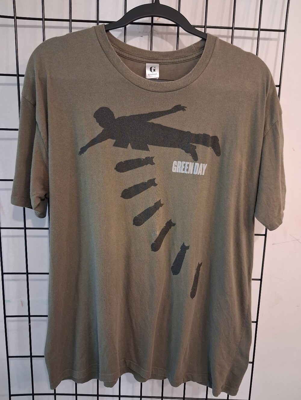 Green Day American Idiot Shirt Olive (Gaziani Brand)